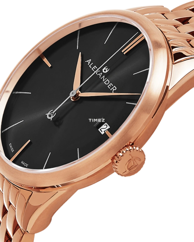 Alexander,MEN'S WATCHES 40mm,40mm,Stainless Steel,Black,Quartz,Day,Sapphire,Crystal Glass,A911B,A911B-06