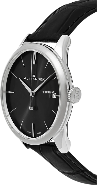 Alexander,MEN'S WATCHES 40mm,40mm,Stainless Steel,Black,Quartz,Day,Sapphire,Crystal Glass,A911,A911-01
