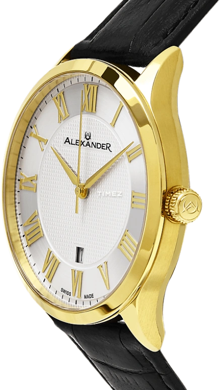 Alexander,MEN'S WATCHES 42mm,42mm,Stainless Steel,White,Quartz,Day,Sapphire,Crystal Glass,A103,A103-03