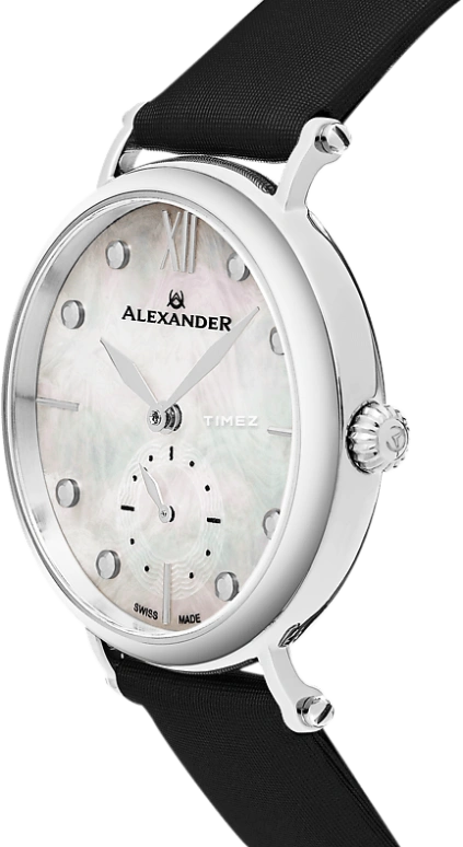 Alexander,WOMEN'S WATCHES 34mm,34mm,Stainless Steel,Silver,Quartz,Sapphire,Round,A201,A201-01