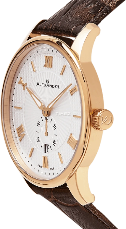 Alexander,MEN'S WATCHES 42mm,42mm,Stainless Steel,Silver White,Quartz,Day,Sapphire,Crystal Glass,A102,A102-05