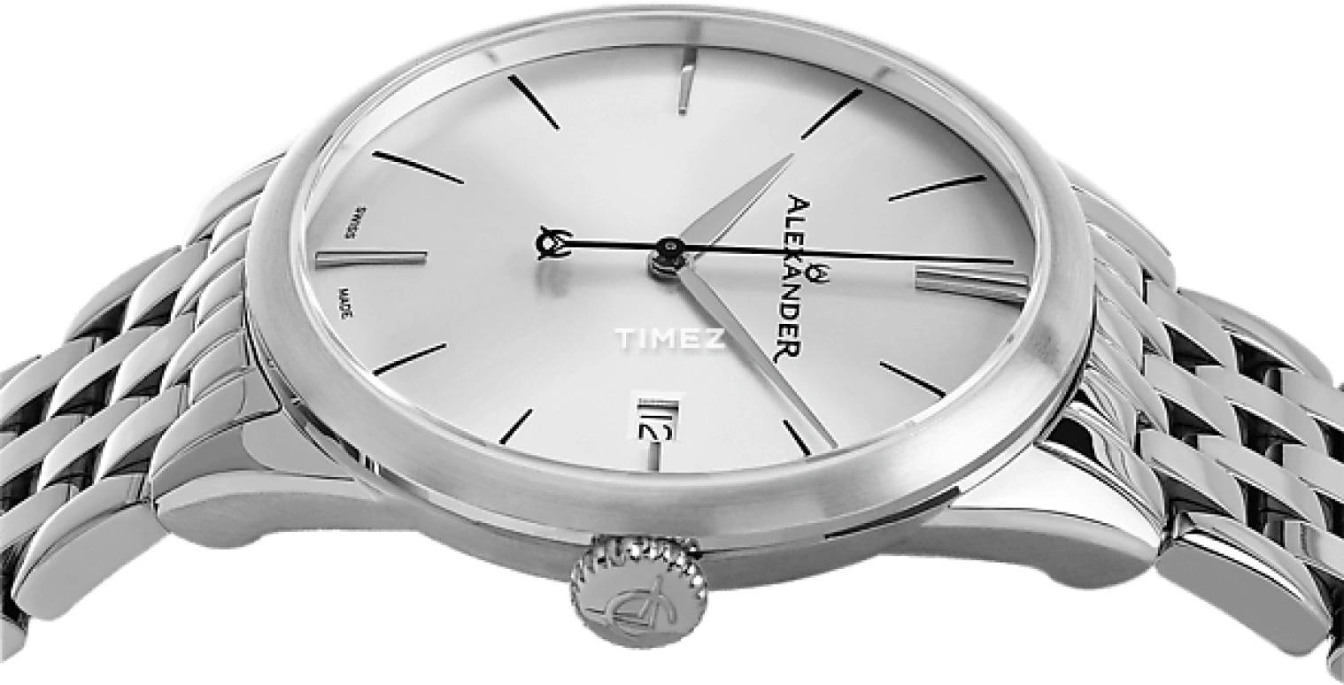 Alexander,MEN'S WATCHES 40mm,40mm,Stainless Steel,Silver,Quartz,Day,Sapphire,Crystal Glass,A911B,A911B-04