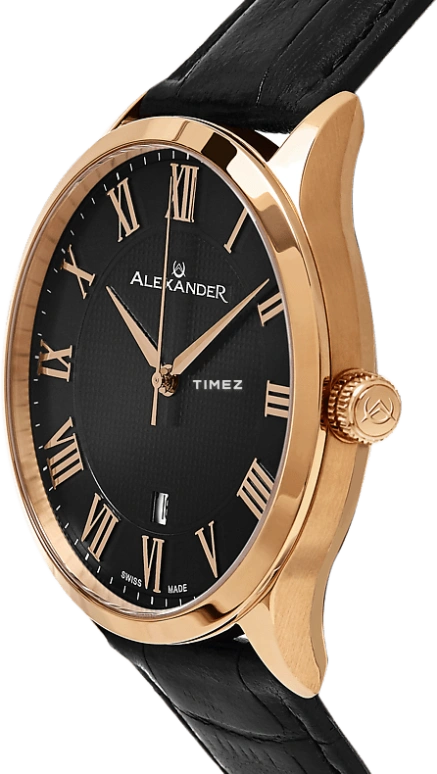 Alexander,MEN'S WATCHES 42mm,42mm,Stainless Steel,Black,Quartz,Day,Sapphire,Crystal Glass,A103,A103-05