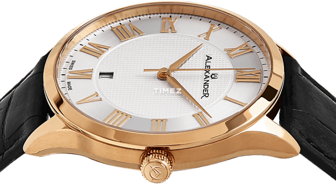 Alexander,MEN'S WATCHES 42mm,42mm,Stainless Steel,White,Quartz,Day,Sapphire,Crystal Glass,A103,A103-04
