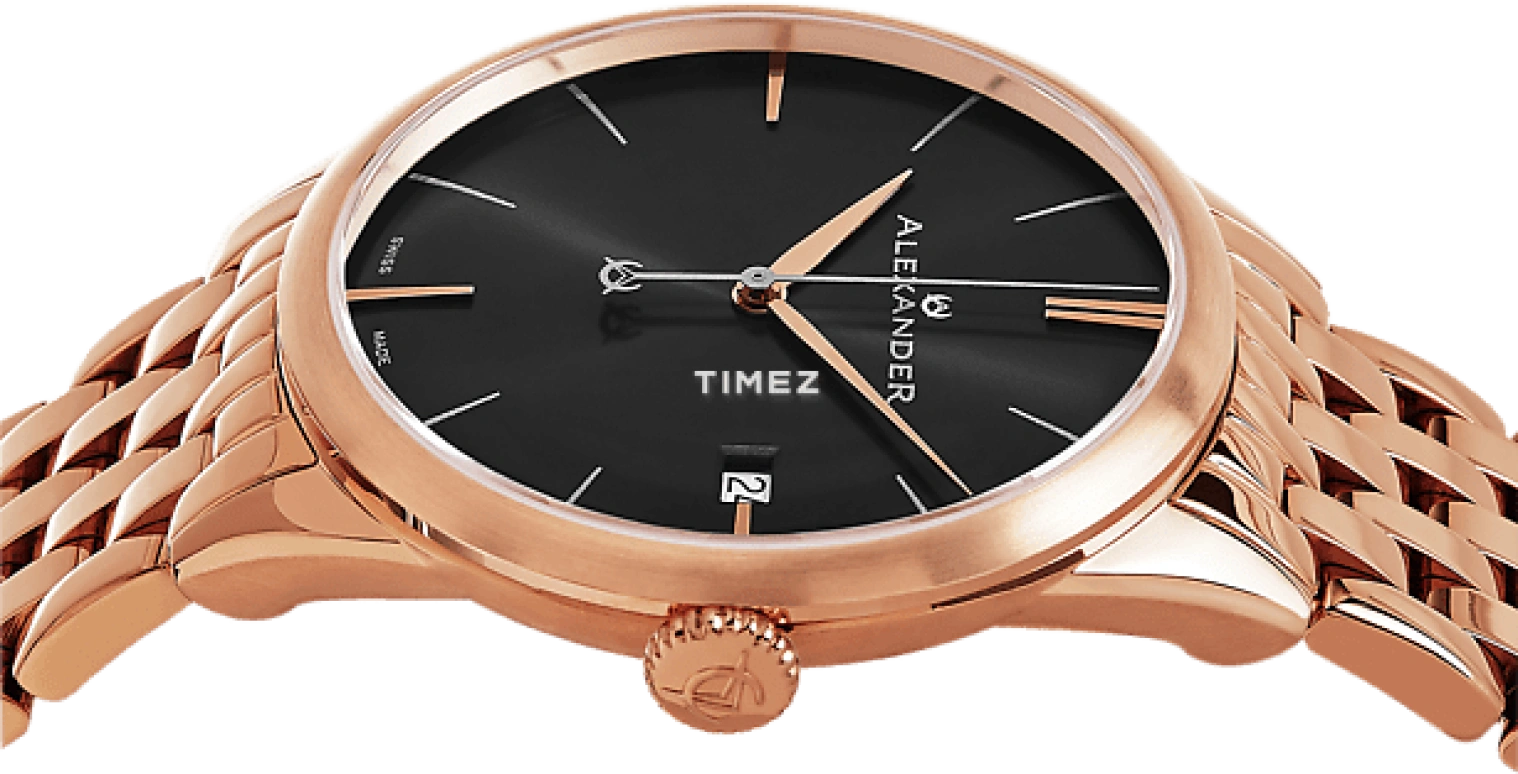 Alexander,MEN'S WATCHES 40mm,40mm,Stainless Steel,Black,Quartz,Day,Sapphire,Crystal Glass,A911B,A911B-06