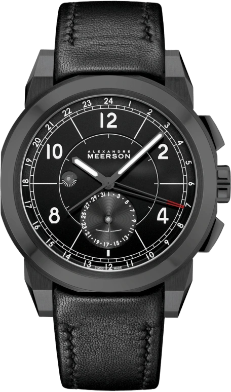 Alexandre Meerson,D15 44mm,44mm,Titanium,Black,Automatic,Date,50hours,102,102-GFLA