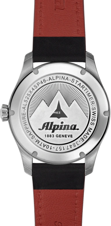 Alpina,STARTIMER 41mm,41mm,Stainless Steel,Black,Automatic,Day,Sapphire,Crystal Glass,AL,AL-525BBG4S26