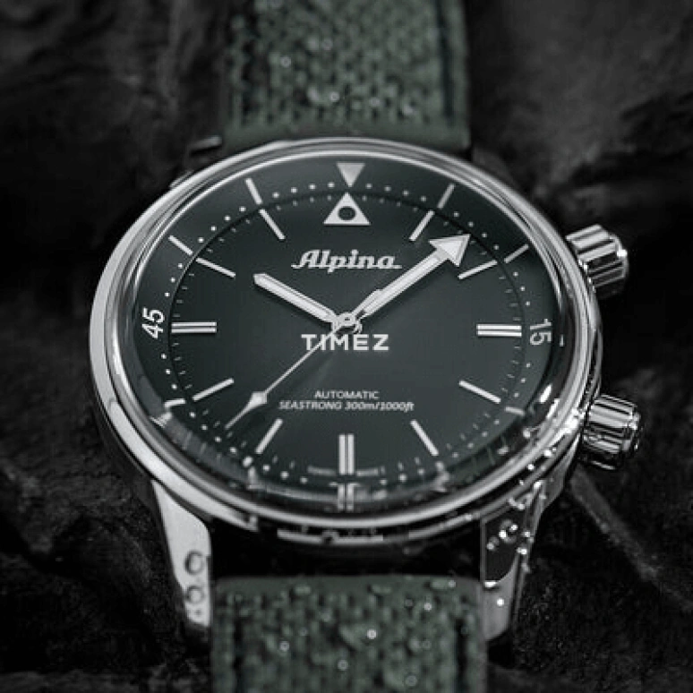 Alpina,HERITAGE 42mm,42mm,Stainless Steel,Green,Automatic,Sapphire,Round,AL,AL-520GR4H6