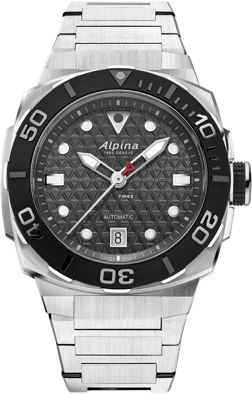 Alpina,SEASTRONG 39x40.50mm,39x40.50mm,Stainless Steel,Coal Gray,Automatic,Day,In-house Caliber,AL,AL-525G3VE6B