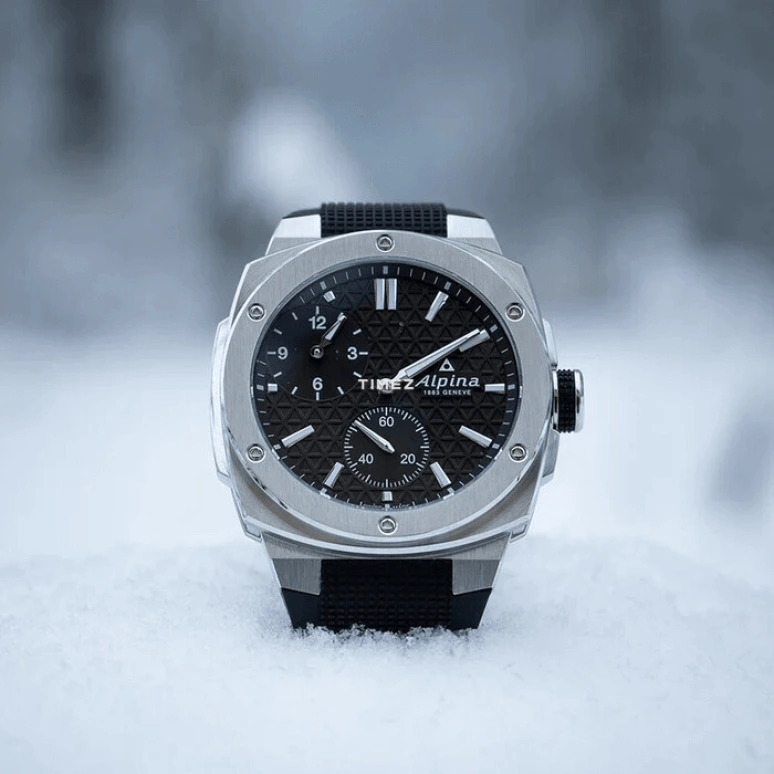 Alpina,ALPINER 41x42.50mm,41x42.50mm,Stainless Steel,Black,Automatic,Chronograph,Sapphire,Crystal Glass,AL,AL-650B4AE6