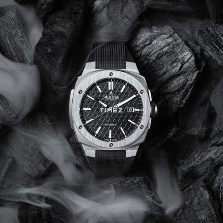 Alpina,ALPINER 41x42.50mm,41x42.50mm,Stainless Steel,Black,Automatic,Day,Sapphire,Crystal Glass,AL,AL-525B4AE6