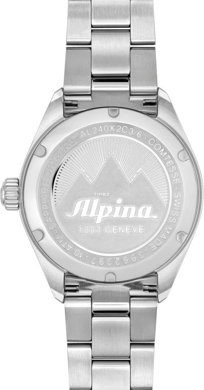 Alpina,ALPINER 34mm,34mm,Stainless Steel,Green,Automatic,Day,Sapphire,Crystal Glass,AL,AL-240LGR2C6B