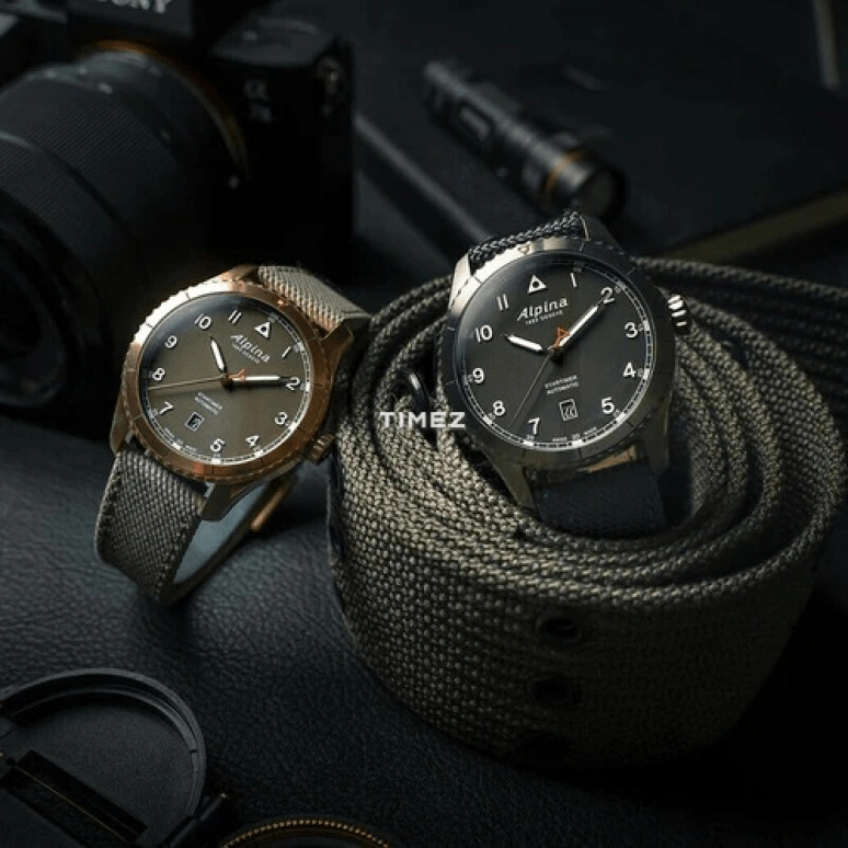 Alpina,STARTIMER 41mm,41mm,Stainless Steel,Brown,Automatic,Day,Sapphire,AL,AL-525BR4S24