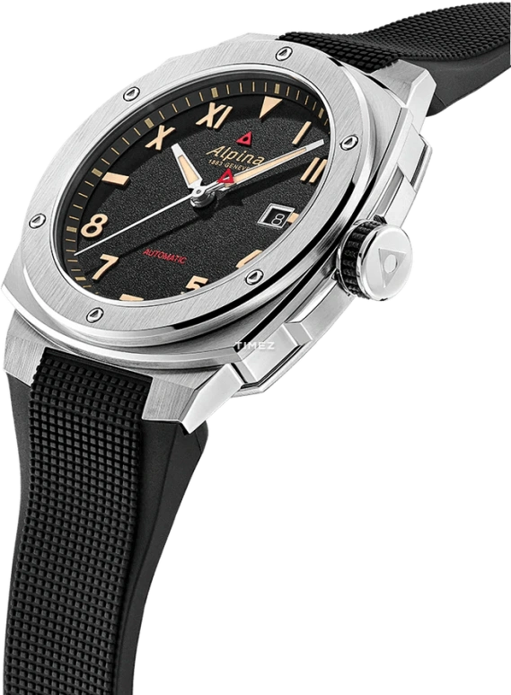 Alpina,ALPINER 41x42.50mm,41x42.50mm,Stainless Steel,Black,Automatic,Day,Sapphire,Crystal Glass,AL,AL-525BB4AE6