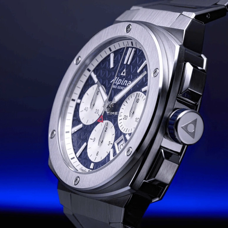 Alpina,ALPINER 41x42.50mm,41x42.50mm,Stainless Steel,Blue,Automatic,Chronograph,Day,AL,AL-730NS4AE6B