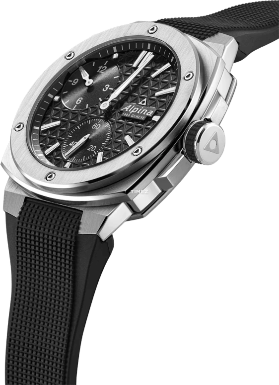 Alpina,ALPINER 41x42.50mm,41x42.50mm,Stainless Steel,Black,Automatic,Chronograph,Sapphire,Crystal Glass,AL,AL-650B4AE6
