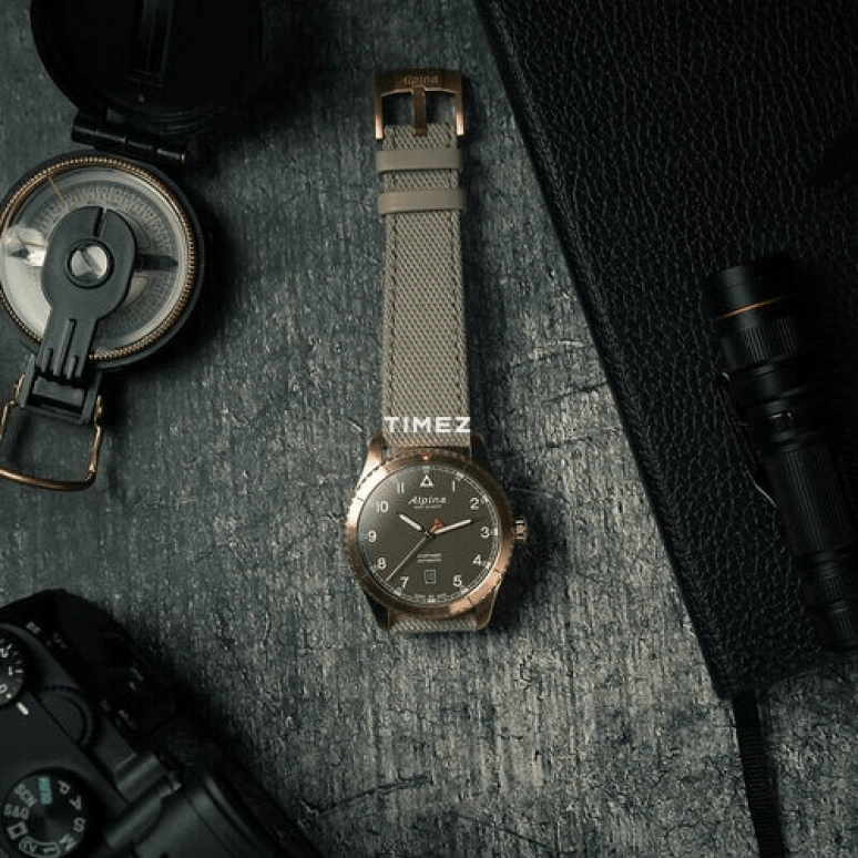 Alpina,STARTIMER 41mm,41mm,Stainless Steel,Brown,Automatic,Day,Sapphire,AL,AL-525BR4S24