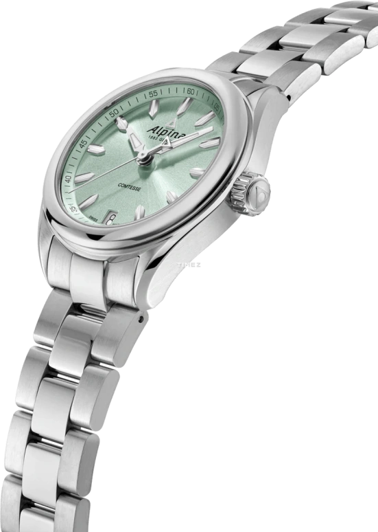 Alpina,ALPINER 34mm,34mm,Stainless Steel,Green,Automatic,Day,Sapphire,Crystal Glass,AL,AL-240LGR2C6B