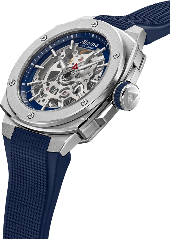 Alpina,ALPINER 39x40.40mm,39x40.40mm,Stainless Steel,Blue,Skeleton,Grey,Automatic,38hours,In-house Caliber,AL,AL-520NSKT3AE6