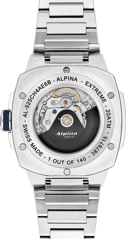 Alpina,ALPINER 41x42.50mm,41x42.50mm,Stainless Steel,Blue,Automatic,Day,In-house Caliber,AL,AL-525CH4AE6B