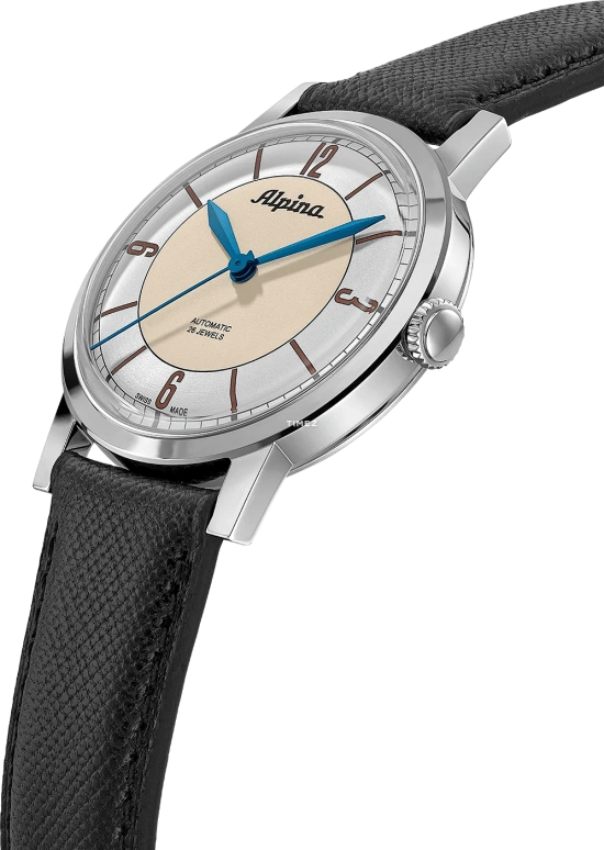 Alpina,HERITAGE 38mm,38mm,Stainless Steel,Silver,Cream,Automatic,38hours,In-house Caliber,AL,AL-520SBG3SH6