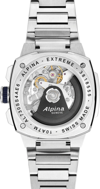 Alpina,ALPINER 41x42.50mm,41x42.50mm,Stainless Steel,Blue,Automatic,Chronograph,Day,AL,AL-730NS4AE6B