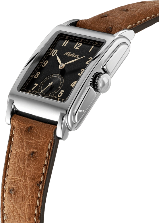 Alpina,HERITAGE 32.50x39mm,32.50x39mm,Stainless Steel,Black,Automatic,Sapphire,Rectangular,AL,AL-530BA3C6