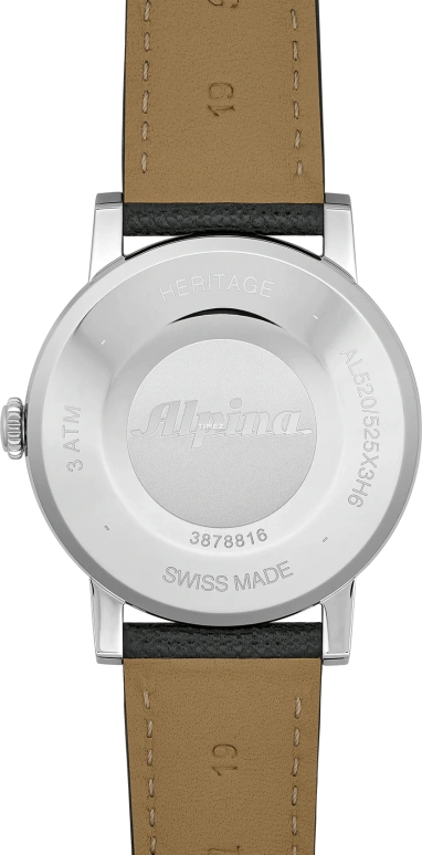 Alpina,HERITAGE 38mm,38mm,Stainless Steel,Silver,Cream,Automatic,38hours,In-house Caliber,AL,AL-520SBG3SH6