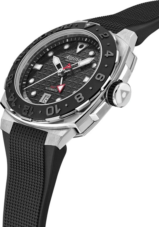 Alpina,SEASTRONG 39x40.50mm,39x40.50mm,Stainless Steel,Black,Automatic,Day,Dule Time,AL,AL-560B3VE6