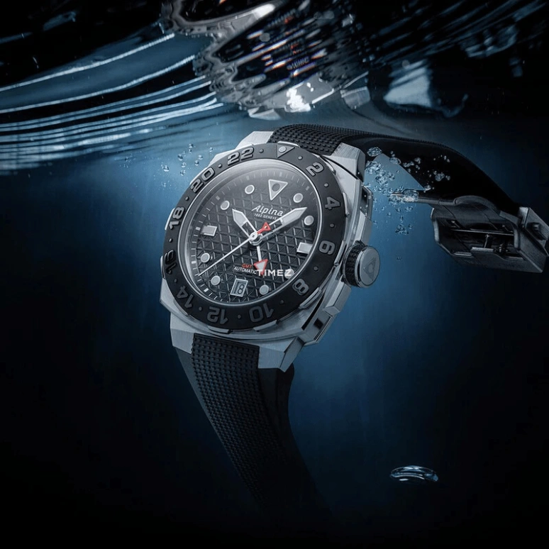Alpina,SEASTRONG 39x40.50mm,39x40.50mm,Stainless Steel,Black,Automatic,Day,Dule Time,AL,AL-560B3VE6