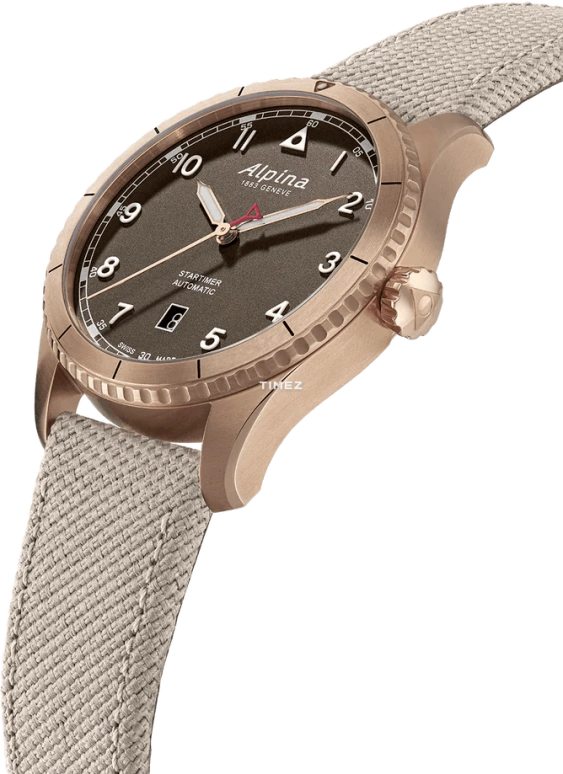 Alpina,STARTIMER 41mm,41mm,Stainless Steel,Brown,Automatic,Day,Sapphire,AL,AL-525BR4S24