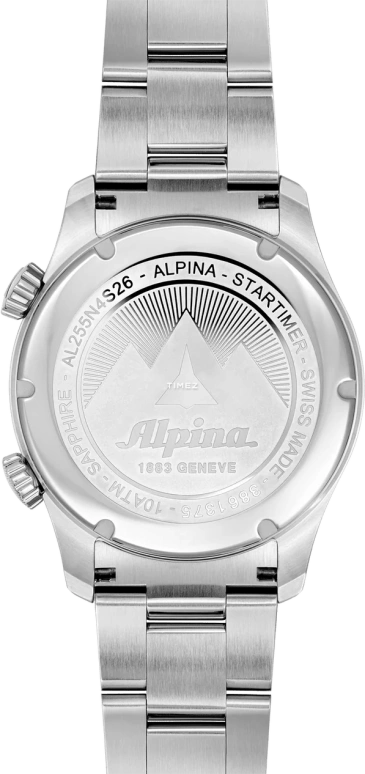 Alpina,STARTIMER 41mm,41mm,Stainless Steel,Blue,Quartz,Day,World Time,AL,AL-255N4S26B