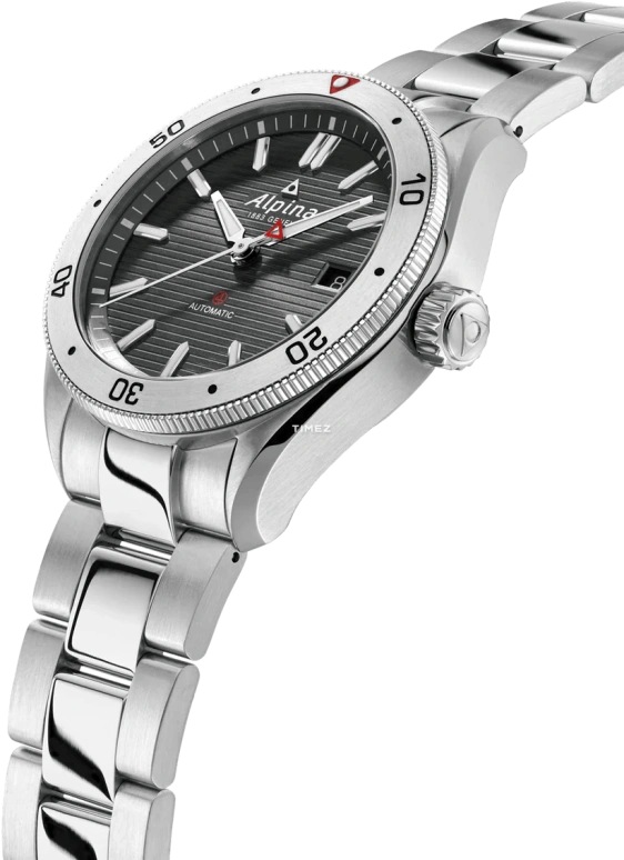 Alpina,ALPINER 40mm,40mm,Stainless Steel,Grey,Automatic,Day,Sapphire,Crystal Glass,AL,AL-525GS4AQ6B