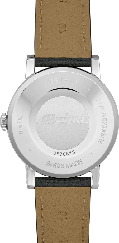 Alpina,HERITAGE 38mm,38mm,Stainless Steel,Cream,Automatic,38hours,In-house Caliber,AL,AL-520BG3SH6