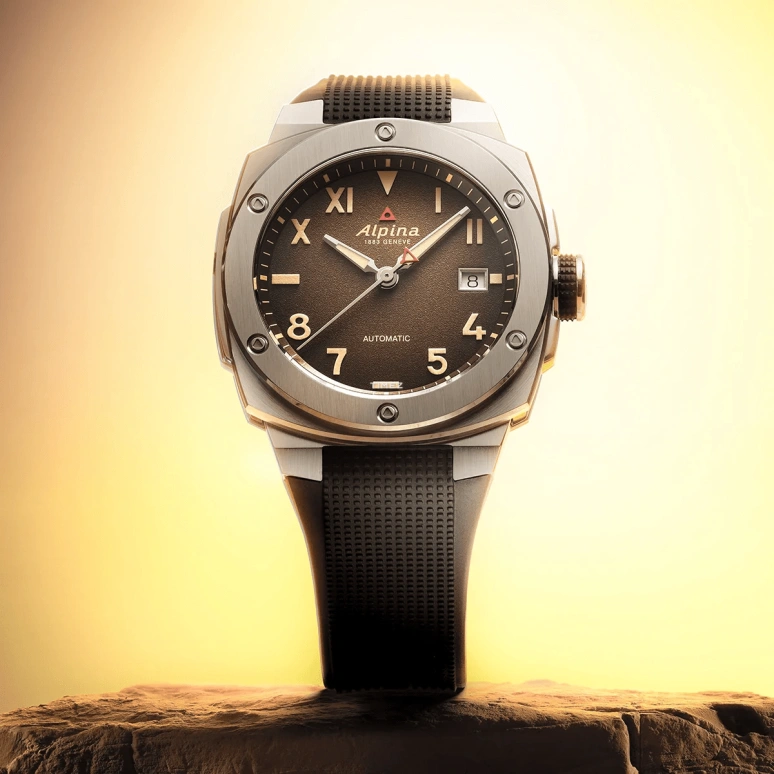 Alpina,ALPINER 41x42.50mm,41x42.50mm,Stainless Steel,Brown,Automatic,Day,In-house Caliber,AL,AL-525BRG3AE6