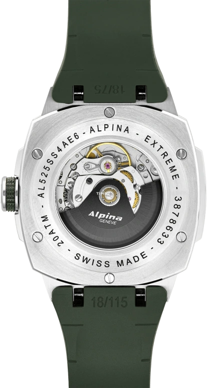 Alpina,ALPINER 41x42.50mm,41x42.50mm,Stainless Steel,Green,Automatic,Day,Sapphire,Crystal Glass,AL,AL-525GR4AE6