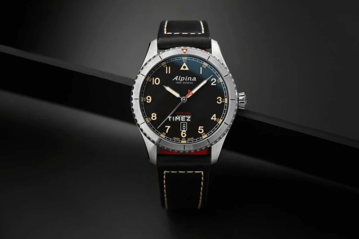 Alpina,STARTIMER 41mm,41mm,Stainless Steel,Black,Automatic,Day,Sapphire,Crystal Glass,AL,AL-525BBG4S26