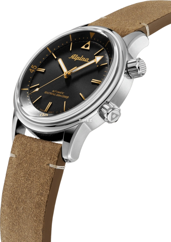 Alpina,HERITAGE 42mm,42mm,Stainless Steel,Black,Automatic,Sapphire,Round,AL,AL-520BY4H6