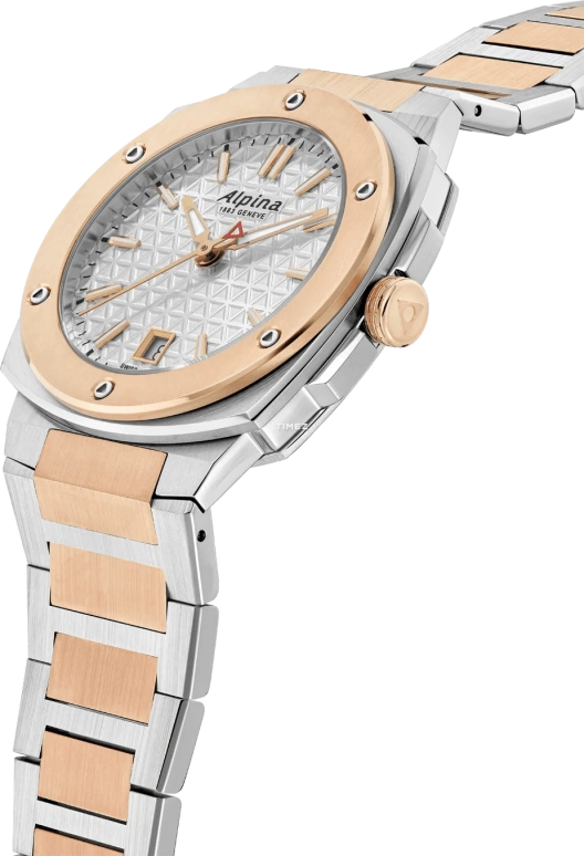 Alpina,ALPINER 34x35.20mm,34x35.20mm,Stainless Steel,Silver,Quartz,Day,In-house Caliber,AL,AL-220S2AE2B