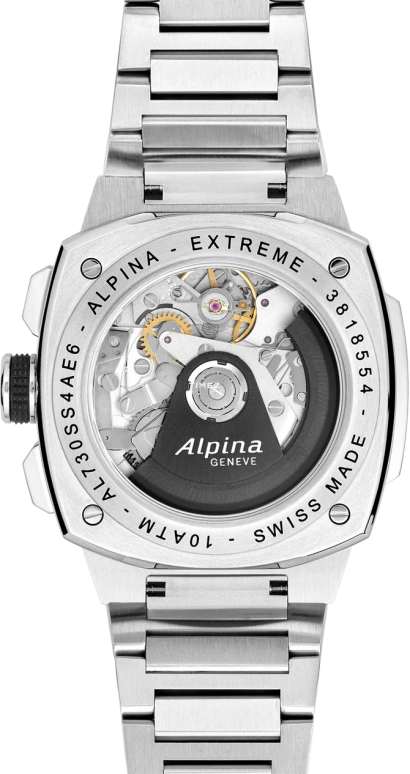 Alpina,ALPINER 41x42.50mm,41x42.50mm,Stainless Steel,White,Automatic,Chronograph,Day,AL,AL-730SB4AE6B