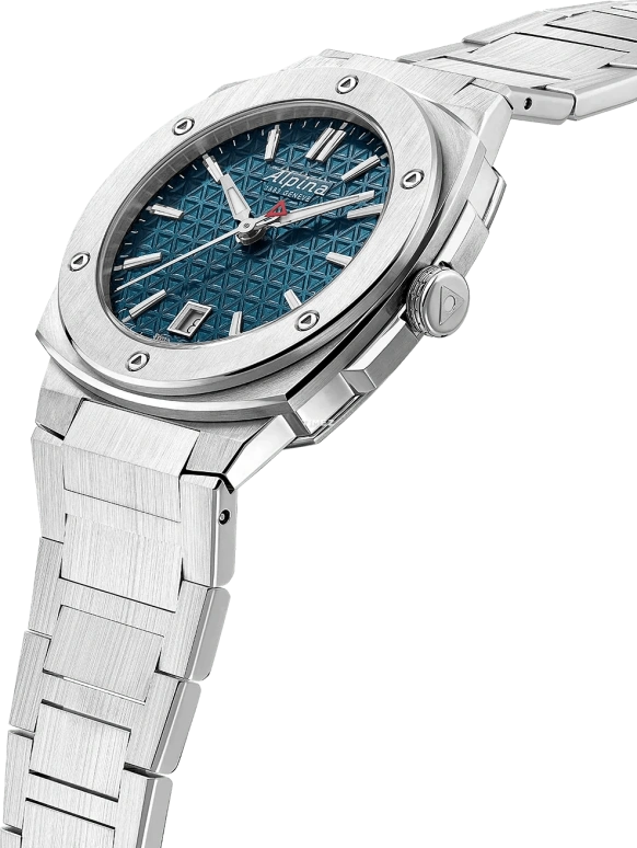 Alpina,ALPINER 34x35.20mm,34x35.20mm,Stainless Steel,Blue,Quartz,Day,Sapphire,Crystal Glass,AL,AL-220TB2AE6B