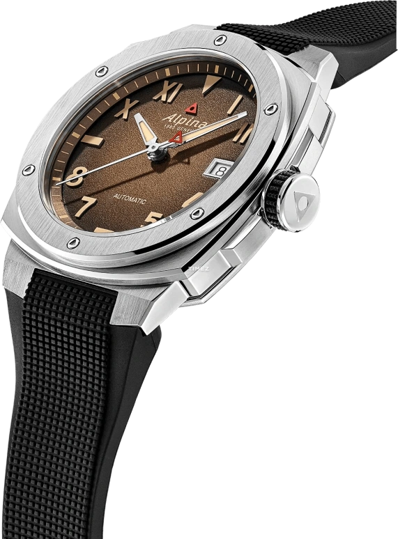 Alpina,ALPINER 41x42.50mm,41x42.50mm,Stainless Steel,Brown,Automatic,Day,In-house Caliber,AL,AL-525BRG3AE6