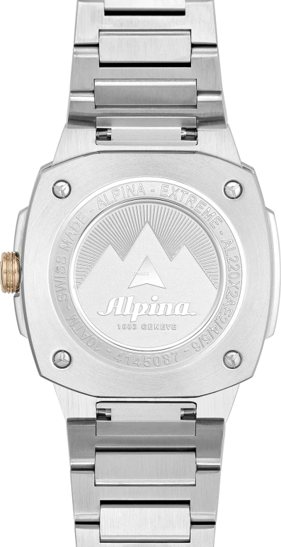 Alpina,ALPINER 34x35.20mm,34x35.20mm,Stainless Steel,Silver,Quartz,Day,In-house Caliber,AL,AL-220S2AE2B