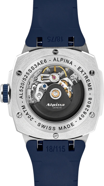 Alpina,ALPINER 39x40.40mm,39x40.40mm,Stainless Steel,Blue,Skeleton,Grey,Automatic,38hours,In-house Caliber,AL,AL-520NSKT3AE6