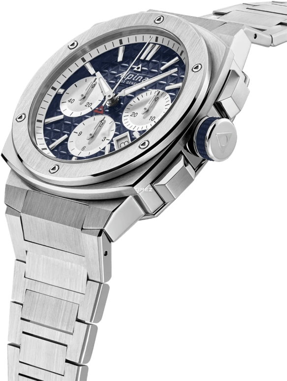 Alpina,ALPINER 41x42.50mm,41x42.50mm,Stainless Steel,Blue,Automatic,Chronograph,Day,AL,AL-730NS4AE6B