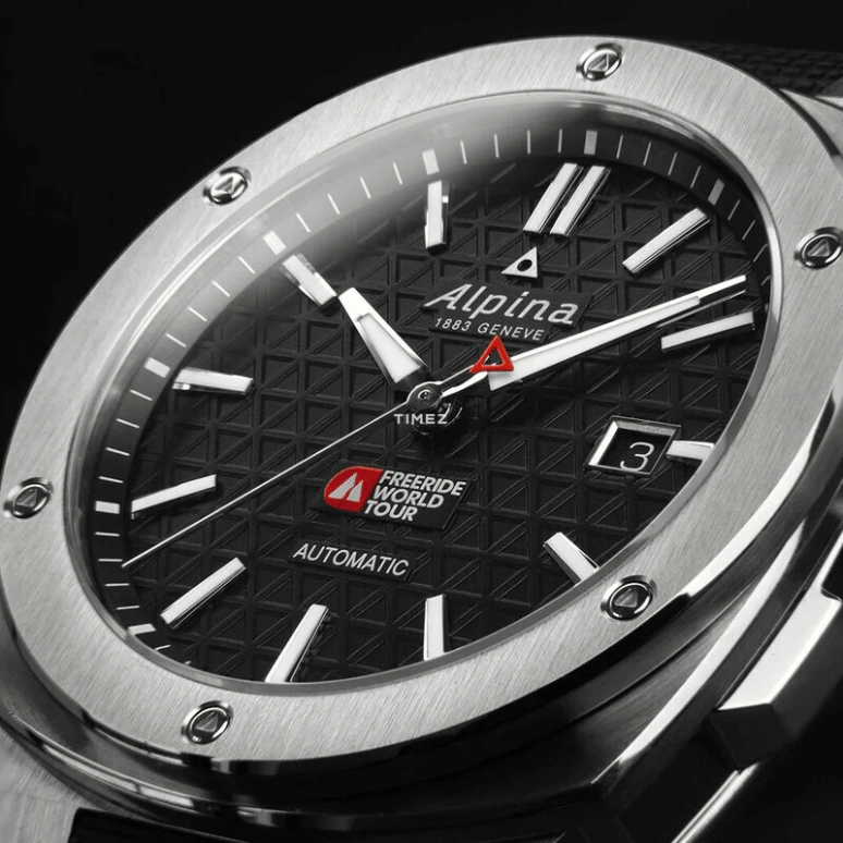 Alpina,ALPINER 41x42.50mm,41x42.50mm,Stainless Steel,Black,Automatic,Day,Sapphire,Crystal Glass,AL,AL-525FWT4AE6
