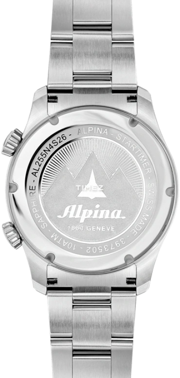Alpina,STARTIMER 41mm,41mm,Stainless Steel,Black,Quartz,Day,Dule Time,World Time,AL,AL-255B4S26B