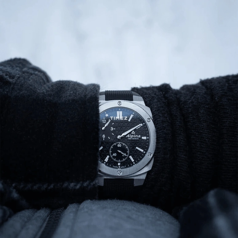 Alpina,ALPINER 41x42.50mm,41x42.50mm,Stainless Steel,Black,Automatic,Chronograph,Sapphire,Crystal Glass,AL,AL-650B4AE6