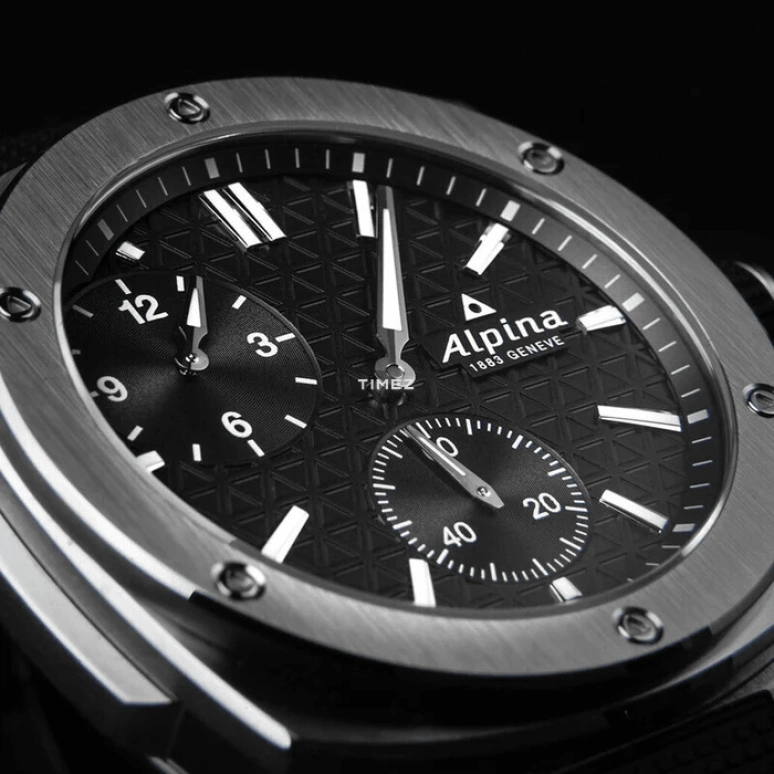 Alpina,ALPINER 41x42.50mm,41x42.50mm,Stainless Steel,Black,Automatic,Chronograph,Sapphire,Crystal Glass,AL,AL-650B4AE6