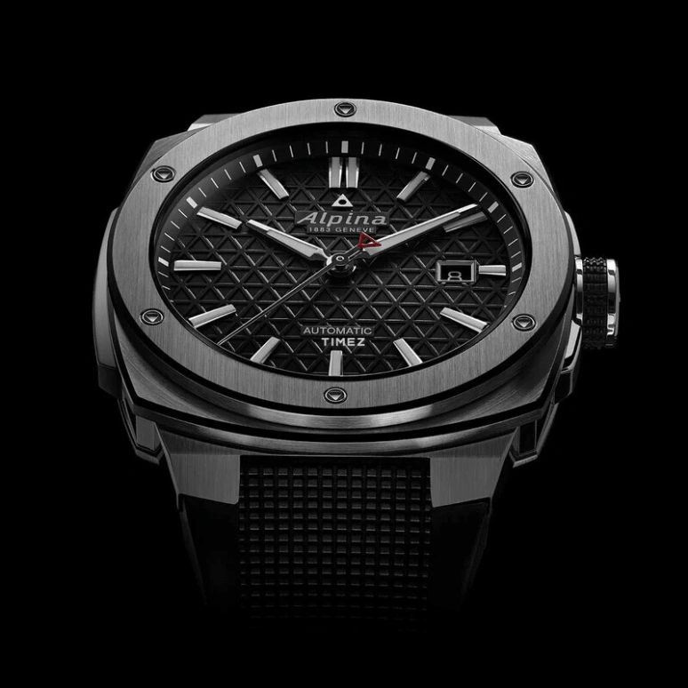 Alpina,ALPINER 41x42.50mm,41x42.50mm,Stainless Steel,Black,Automatic,Day,Sapphire,Crystal Glass,AL,AL-525B4AE6